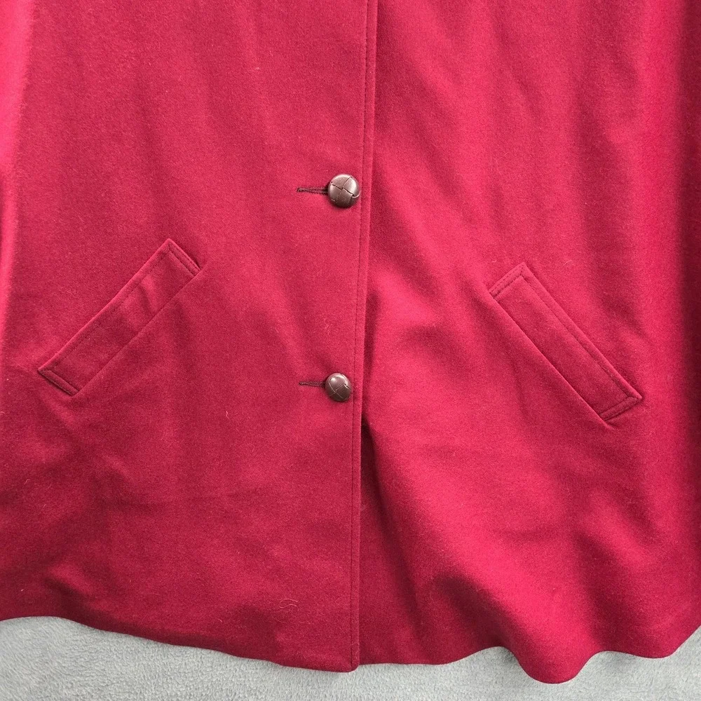 VINTAGE Eddie Bauer x CC Filson Women Jacket OS Red Wool Cape Blazer Poncho 90s